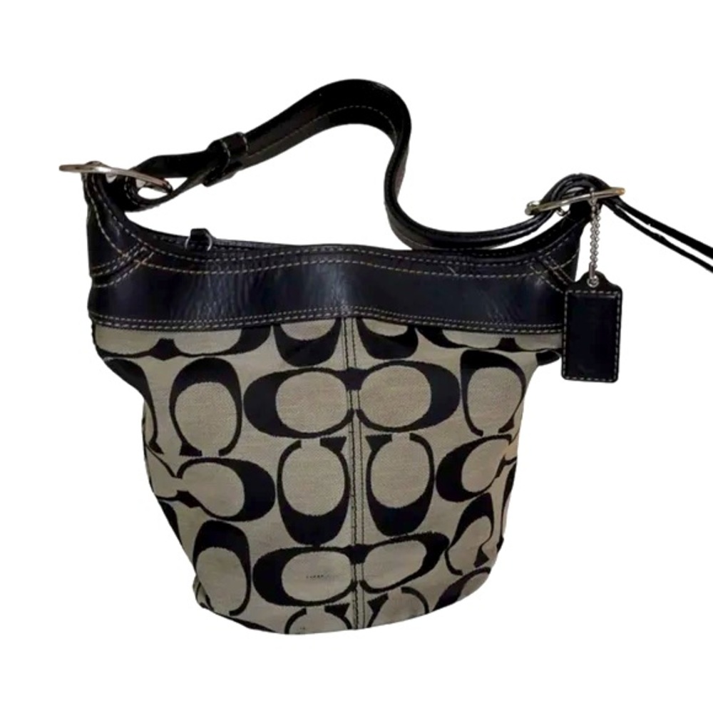 Stylish Black and Cream Shoulder Bag